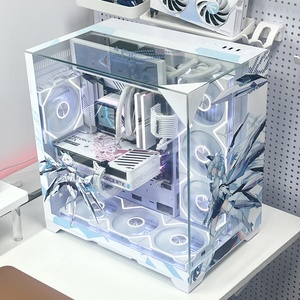 Gabinete de <span class=keywords><strong>PC</strong></span> para Juegos Skyline S3 Full Tower de Aleación de Aluminio, Panel de Vidrio Templado de Triple Cara, Compatible con ATX, Gráficos de Tema Personalizables - Product Image 2