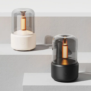 Humidificador de luz de vela USB, medidor de recarga de agua pulverizada portátil, atomizador de luz nocturna silenciosa, purificador de aire doméstico - Product Image 5