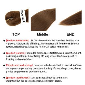 Extensiones <span class=keywords><strong>de</strong></span> Cabello Sintético Preestirado <span class=keywords><strong>de</strong></span> Baja Temperatura 4X <span class=keywords><strong>de</strong></span> African Collection, Paquetes <span class=keywords><strong>de</strong></span> Cabello <span class=keywords><strong>para</strong></span> Trenzar, <span class=keywords><strong>Precio</strong></span> al por Mayor - Product Image 5