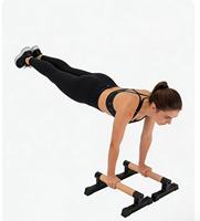 Parallettes en bois durables Tronzen avec poignée pour une utilisation à domicile, calisthénie, entraînement de rue