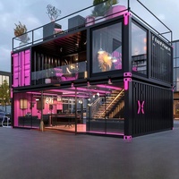 Maisons conteneurs : lieux populaires pour les influenceurs, boutiques de bubble tea et de café, designs de conteneurs, conteneurs mobiles, structure en acier