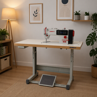 JUKKY 9808 Machine à coudre industrielle à entraînement direct, automatique, à point noué, en métal, à économie d'énergie pour vêtements