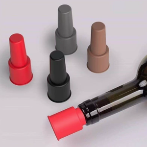 Tapón de Silicona Personalizado para Botellas de Vino, Hermético y Antiderrames, Reutilizable, para Vino Espumoso y Champán - Product Image 2