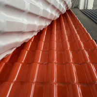 Teja de Resina Sintética ASA, Teja Corrugada de PVC UPVC, Lámina de Techo Corrugada de Resina, Precio al por Mayor
