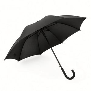 Parapluie de golf pliant à long manche, poignée incurvée, ouverture semi-automatique, tige droite, cadeau d'affaires, logo personnalisable, promotionnel - Product Image 5