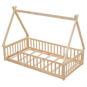 <span class=keywords><strong>Lit</strong></span> d'<span class=keywords><strong>enfant</strong></span> <span class=keywords><strong>lit</strong></span> <span class=keywords><strong>tipi</strong></span> jumeau en forme de tente avec lattes de garde-corps avec <span class=keywords><strong>lit</strong></span> au sol pour enfants Design Montesorri - Product Image 5