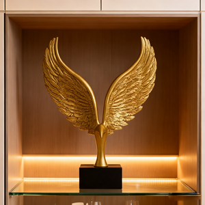 Scultura Moderna di Ali d'Angelo Dapeng di Alta Gamma, Artigianato in Resina Dipinta a Mano per Decorazioni Domestiche e Festive - Product Image 3