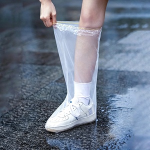 Capas de Bota de Chuva Descartáveis Longas de Plástico Impermeáveis Antiderrapantes para Acampamento – Opções Reutilizáveis e Descartáveis - Product Image 5