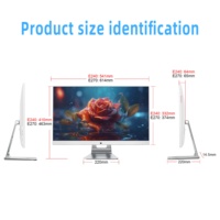 Computadora de Escritorio Todo en Uno de Diseño Moderno de 23.8 Pulgadas, Blanca, Intel Core I7, 16GB DDR4, 512GB SSD, Windows 10 Business, OEM