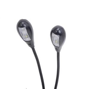 <span class=keywords><strong>4</strong></span> LEDS Âm Nhạc Đứng Ánh Sáng Cuốn Sách Ánh Sáng USB Dual Arm <span class=keywords><strong>4</strong></span> LED Linh Hoạt Cuốn Sách Nhạc Đứng Ánh Sáng Đèn Lampar Cho Đọc Sách - Product Image 2