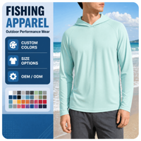 Veste de pêche imperméable personnalisée avec logo pour homme, respirante, coupe-vent, à coutures thermosoudées, à capuche, OEM ODM
