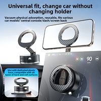 Support magnétique universel pour aspirateur |   N54 Aimant puissant à 17 aimants pour une adhérence forte |   360 °   Rotatif et pliable |   Support de véhicule A7 OEM en gros