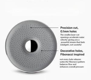 Soffione doccia fisso da 6 pollici <span class=keywords><strong>con</strong></span> filtro per acqua dura, logo personalizzato, confezione KDF 55 ACF per la cura di pelle e capelli - Product Image 3