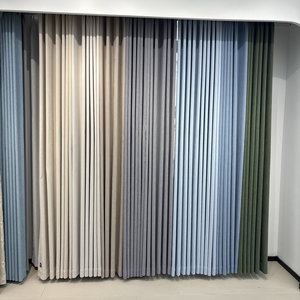 Rideaux occultants de haute qualité en tissu de lin et coton polyester doux et luxueux pour salon, maison, hôtel, bureau, hôpital, décoration - Product Image 1