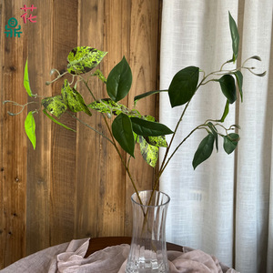 ใบไม้ประดิษฐ์ พลาสติก ตกแต่งบ้าน ตกแต่งร้านอาหาร สไตล์เรียบง่าย - Product Image 3