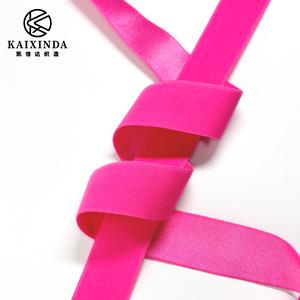 Vente directe d'usine, bande élastique en satin de nylon, brillante, lisse, rayée, bande élastique pour <span class=keywords><strong>soutien</strong></span>-<span class=keywords><strong>gorge</strong></span>, accessoires vestimentaires - Product Image 3