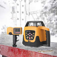 Niveau laser rotatif industriel automatique de construction de précision, ligne rouge, auto-nivelant, portée 500m, faisceau rouge, batterie au lithium en option