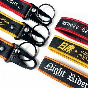 Custom Printed Logo Car With Metal Eagle Hook Personalized Short Carabiner Strap Keychain - Product Image 3