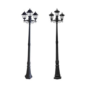 Poste <span class=keywords><strong>de</strong></span> l'éclairage vintage à trois têtes, pilier lumineux en plastique, luminaire d'extérieur, idéal pour un <span class=keywords><strong>parc</strong></span>, une hauteur <span class=keywords><strong>de</strong></span> 2M, PH4103 - Product Image 6