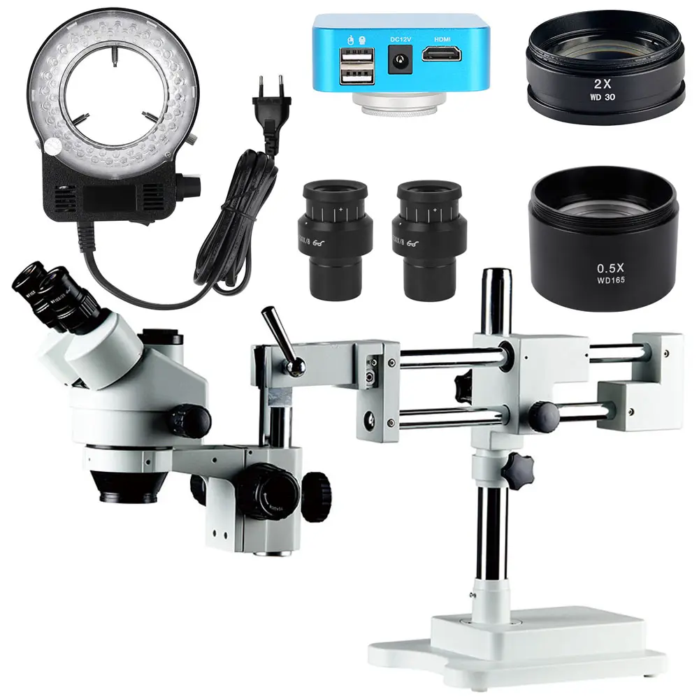 Trin okular mikroskop Stereo Optische Glas linse LED-Licht beleuchtung Profession elle Reparatur Zahnarzt Verwenden Sie Hilfs objektiv kamera