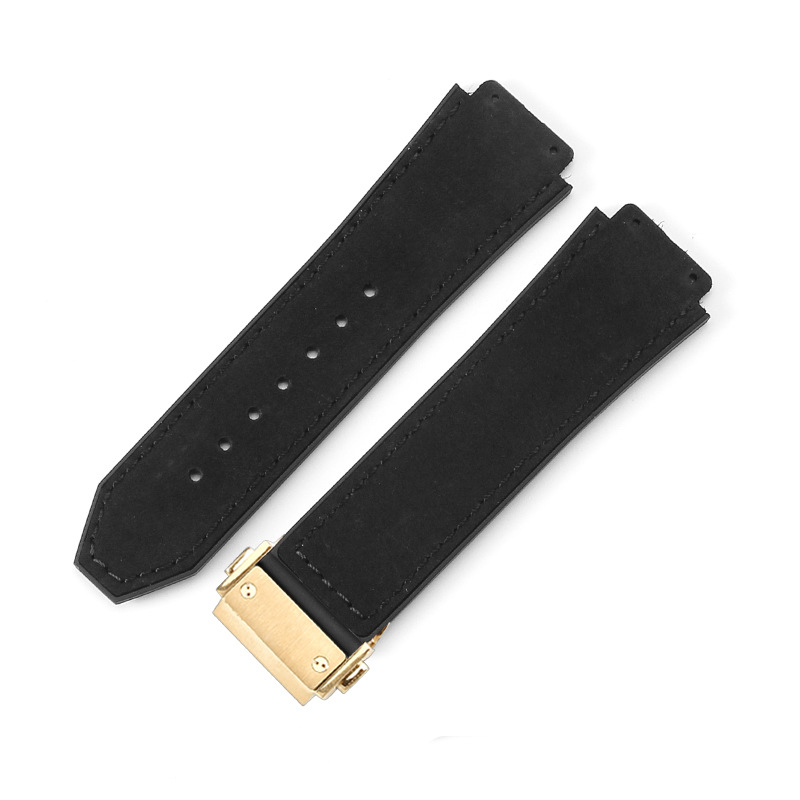 Frosted black-gold buckle-z2