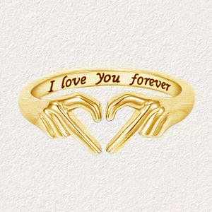 Bague pour amoureux H438 en acier inoxydable, cadeau romantique unisexe, bague gravée « Je t'aime pour toujours », bijoux tendance - Product Image 3