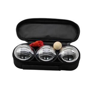 ลูกเปตองเหล็กกล้าสีเงิน 3 ลูก พร้อมกระเป๋าพกพา สำหรับออกกำลังกายกลางแจ้ง  <span class=keywords><strong>โลโก้</strong></span>สั่งทำได้ เป็นมิตรต่อสิ่งแวดล้อม - Product Image 4