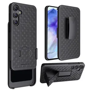 High Quality PC Shockproof Holster Combo Phone Case for Samsung Galaxy A55 Custom Factory Product