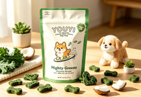 YOUYI Sachet Doypack Personnalisé avec Logo Imprimé, Anti-humidité, pour Aliments Lyophilisés pour Chiens et Oiseaux (2kg), Qualité Alimentaire Supérieure