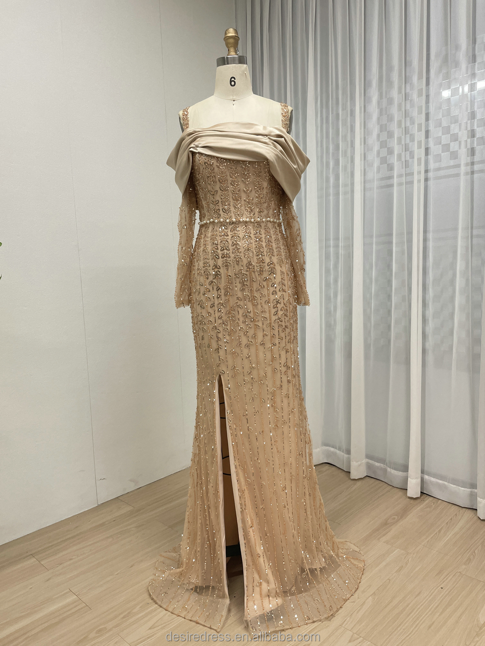 Champagne Mother Bride Long Dresses - Elegant & Stylish