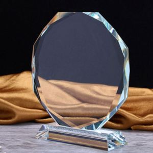 Fábrica al por mayor claro en blanco cristal Premio fabricante personalizar cristal trofeo vidrio premios - Product Image 1
