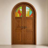 Porte intérieure en bois massif Merbau sur mesure avec cadre, portes intérieures en bois massif pour maison