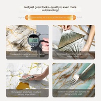Papier peint auto-adhésif effet marbre, revêtement mural imperméable pour la décoration murale de la maison