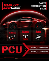Film de protection de peinture (PPF) pour voiture en PCU 7,5/8,5 mil, direct usine, haute élasticité, auto-réparant, anti-jaunissement, hydrophobe, protection UV pour carrosserie