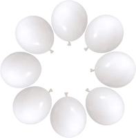 Ballons blancs mats de 5 pouces, 10 pouces, 12 pouces, 18 pouces pour la décoration de fête d'anniversaire de forme irrégulière.