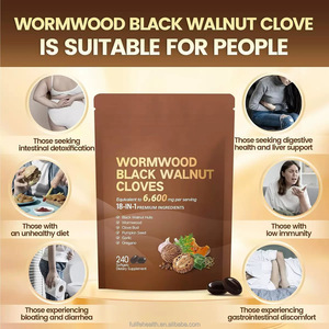 Wormwood Black Walnut Parasite Cleanse Softgels <strong>Capsule</strong> Herbal Immune Support Supplement Wormwood Black Walnut Clove 240 <strong>Capsule</strong> - Product Image 4