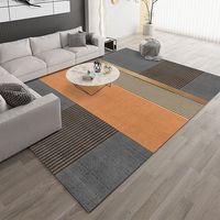 2025 Maßgefertigter Moderner Abstrakter Teppich mit Rutschfester Oberfläche, Niedriger Flor, Maschinengefertigt aus Polyester für Wohnzimmer, Sofa, Schlafzimmer und Boden