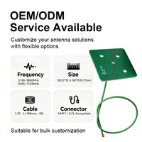 Antenne interne WiFi 7 6 GHz 3 dBi à gain élevé, antenne PCB double bande 5 GHz 6 GHz avec connecteur MHF1 U.FL pour routeur WiFi 6E IoT