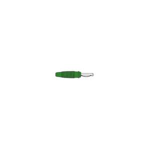CONECTOR DE ACOPLAMIENTO Hirschmann 4mm CON AGUJERO TRANSVERSAL Y EXTREMO DE SOLDADURA/VERDE (VQ 30) - Product Image 1