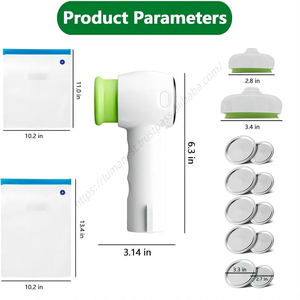 Máquina de bordar inteligente portátil para el hogar y la cocina, selladora al vacío de plástico blanca mini, para almacenamiento en tarros Mason, producto al por mayor - Product Image 5