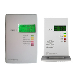 เซ็นเซอร์ตรวจจับฝุ่น PM2.5 แบบเลเซอร์ พร้อมจอแสดงผล LCD แสดงอุณหภูมิและความชื้น เครื่องตรวจสอบคุณภาพอากาศภายในอาคาร - Product Image 1