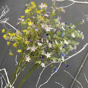 Flores silvestres pequeñas de imitación para decoración de interiores, flores artificiales para sala de estar, muebles de sala de estar, flores de seda - Product Image 2