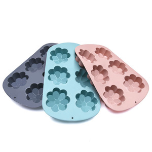 Khuôn làm bánh bằng silicon khuôn thạch bánh <span class=keywords><strong>pudding</strong></span> hoa 6 ly dày Khuôn làm bánh chống dính cho nhà bếp - Product Image 2