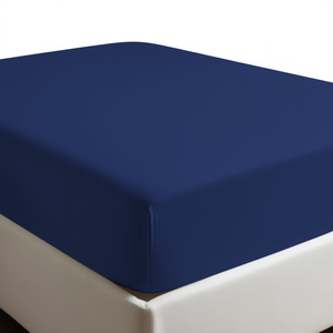 Sábana Ajustable 100% Algodón Azul Francés King 180x200cm - Product Image 3