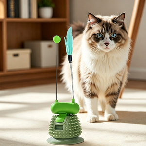 Grattoir auto-nettoyant pour chat - Jouet à mâcher et à stimuler avec herbe à chat pour l'auto-entretenissement des animaux de compagnie - Product Image 4