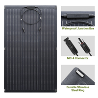 Allpowers Vente en gros Panneau photovoltaïque portable 100w 120W 200W Panneaux solaires flexibles pliables
