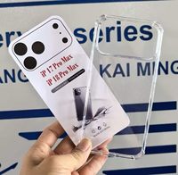 Coque de téléphone transparente en TPU pour Samsung et iPhone 17 Air 16 15 14 13 12 11 18 Pro Max – Étuis de protection transparents pour téléphones portables