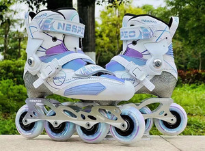 Patins à roulettes en fibre de carbone pour enfants, adultes, hommes et femmes, chaussures de slalom, patinage de vitesse, ensemble complet professionnel Fa YQ-RS3 - Product Image 3