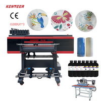 Kenteer-Imprimante textile Uv DTF 3D à 3 têtes, 60cm, avec tête d'impression I3200, U1