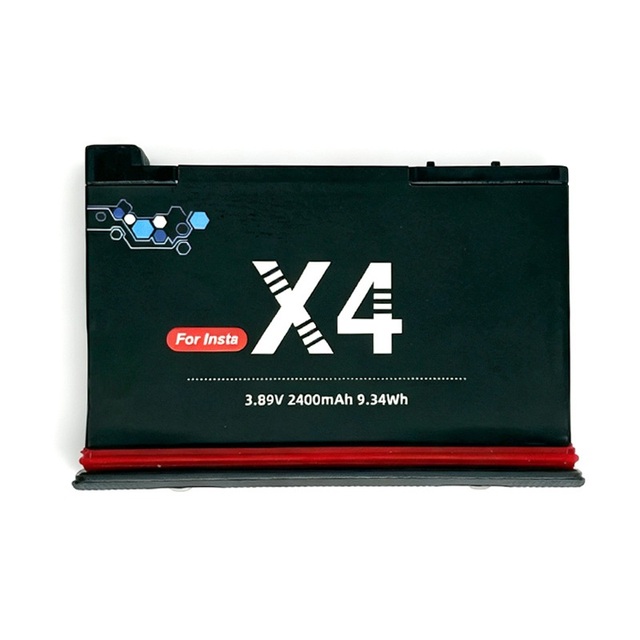 For Insta X4 360 Air Action Camera Battery 3.89V 2400mAh 9.34Wh Replacement Not Original Li-ion Battery Pack in Stock Wholesale